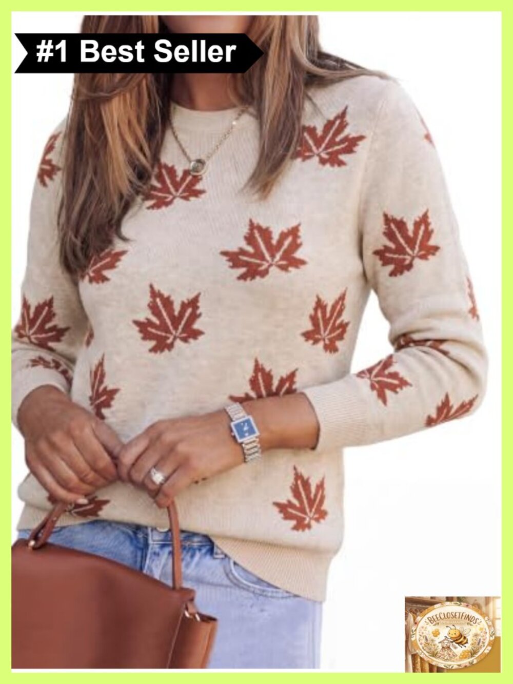 Wool Blend Crew Neck Long Sleeve Pullover Sweater Thanksgiving